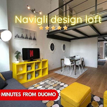 Апартаменты Navigli Design Loft - 7 Stops From Duomo, Ac, Netflix Милан Экстерьер фото